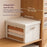 Size XL Cotton Linen Storage Box with Lid Foldable Clothes Organizer, 60 x 42 x 40cm - Light Yellow - 4