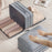 Size M 3-Layer Compression Storage Bag Imitation Memory Fabric Travel Packing Cubes Expandable Luggage Organizer - Grey - 4