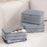 Size L 3-Layer Compression Storage Bag Imitation Memory Fabric Travel Packing Cubes Expandable Luggage Organizer - Grey - 3