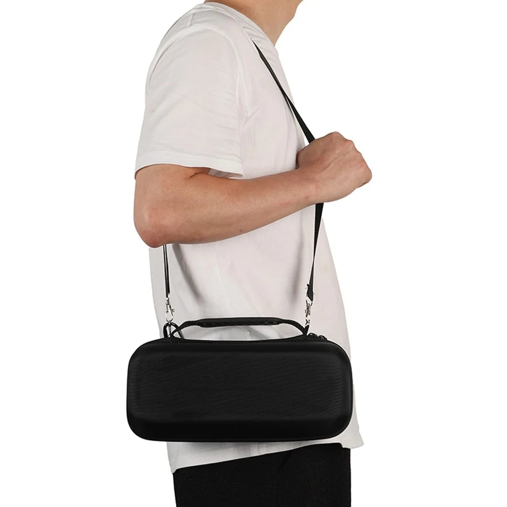 For Bose SoundLink Plus Speaker Portable Travel Case EVA Hard Shell Storage Bag with Shoulder Strap - Black  /  Grey - 4