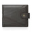 Men's RFID Blocking Wallet Large Capacity Multi Card Holder Genuine Cow Leather Bifold Slim Wallet - Coffee - 1