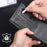 Men's RFID Blocking Wallet Large Capacity Multi Card Holder Genuine Cow Leather Bifold Slim Wallet - Coffee - 5