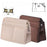 Large Size Felt Bag Organizer Insert Multi Compartment Large Capacity Structured Thick Handbag - Beige - 4