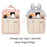 28 x 13.5 x 35.5cm Size L Multi Compartment Felt Backpack Organizer Insert Vertical Bag Organizer - Beige - 2