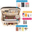 28 x 13.5 x 35.5cm Size L Multi Compartment Felt Backpack Organizer Insert Vertical Bag Organizer - Beige - 3