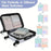 4 PCS Nylon Packing Cubes Travel Compression Organizer Bags Large Capacity Luggage Storage Set - Light Grey - 2