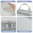4 PCS Nylon Packing Cubes Travel Compression Organizer Bags Large Capacity Luggage Storage Set - Light Grey - 3