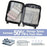 4 PCS Nylon Packing Cubes Travel Compression Organizer Bags Large Capacity Luggage Storage Set - Light Grey - 6