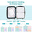 4 PCS Set Travel Packing Cubes Nylon Compression Organizer Luggage Storage Bags with Handle - White - 3