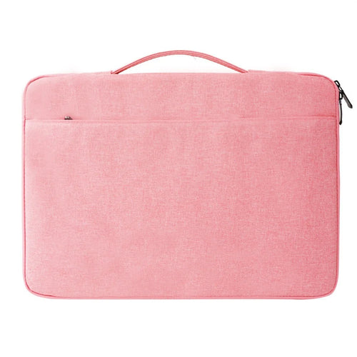 Laptop Case 13.3 inch Portable Laptop Sleeve Bag Waterproof Oxford Cloth Computer Sleeve with Front Pocket - Pink - 1