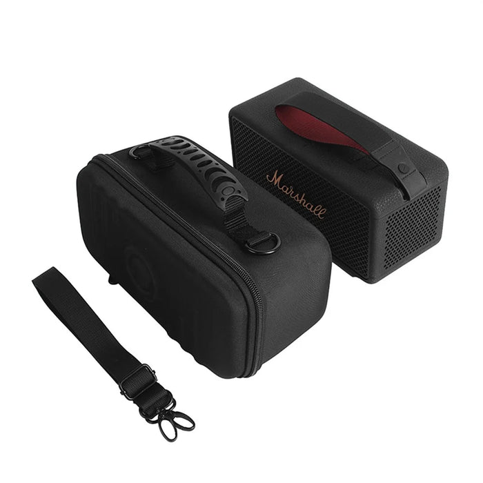 For Marshall Middleton II Speaker Storage Bag Hard EVA Shell with Shoulder Strap - Black / Grey Liner - 5