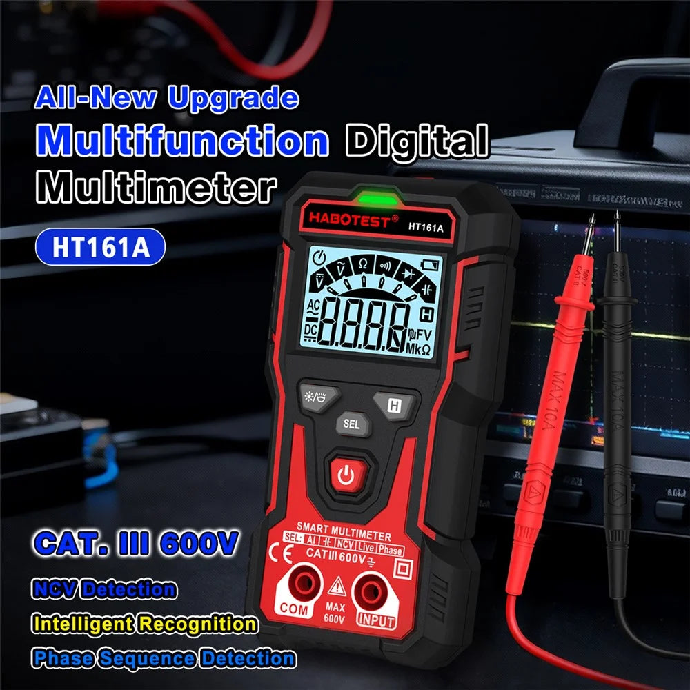 HABOTEST HT161A Smart Digital Multimeter NCV Live Wire Detection - 2