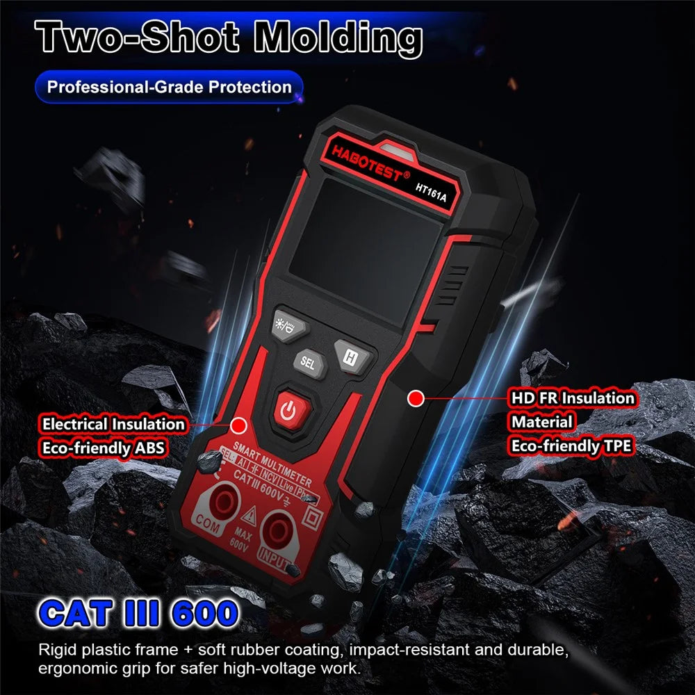 HABOTEST HT161A Smart Digital Multimeter NCV Live Wire Detection - 6