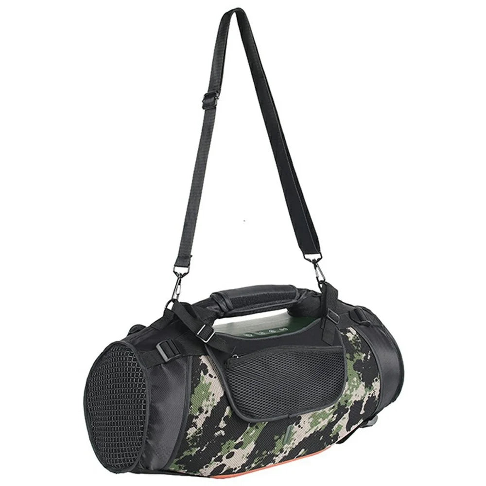 Portable Travel Case for JBL Boombox 4 Bluetooth-compatible Speaker Mesh Cover Carrying Bag with Shoulder Strap - 3