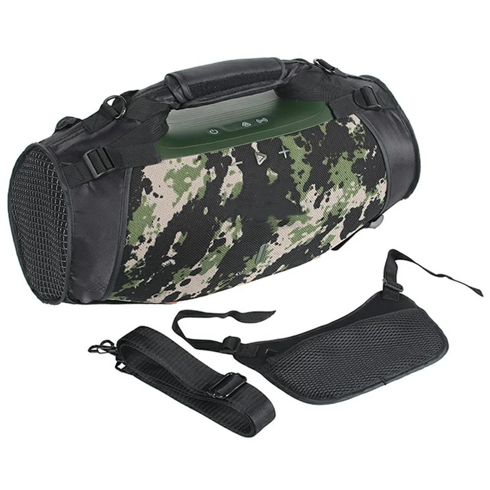 Portable Travel Case for JBL Boombox 4 Bluetooth-compatible Speaker Mesh Cover Carrying Bag with Shoulder Strap - 7
