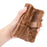 BULLCAPTAIN 01 Vertical Top Layer Cowhide Men Wallet Detachable Zipper Pocket Design Coins Cards Cash Holder Bag - Brown - 5