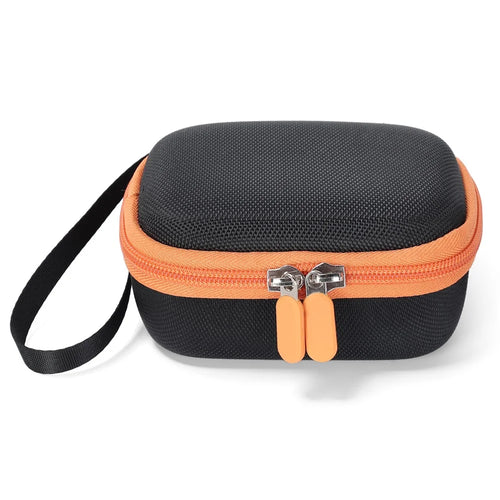 For JBL Go 5 Portable EVA Case Bluetooth-compatible Speaker Hard Shell Storage Bag Travel Carrying Pouch - Black / Orange - 1