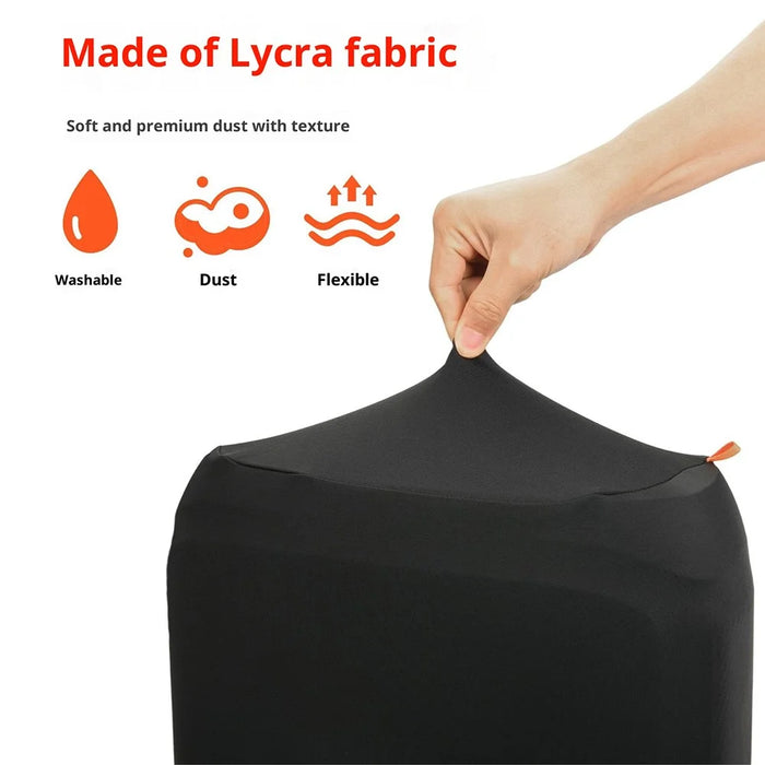 For JBL PartyBox Encore 2 Dust Cover Portable Speaker Lycra Fabric Protective Cover - Black - 3