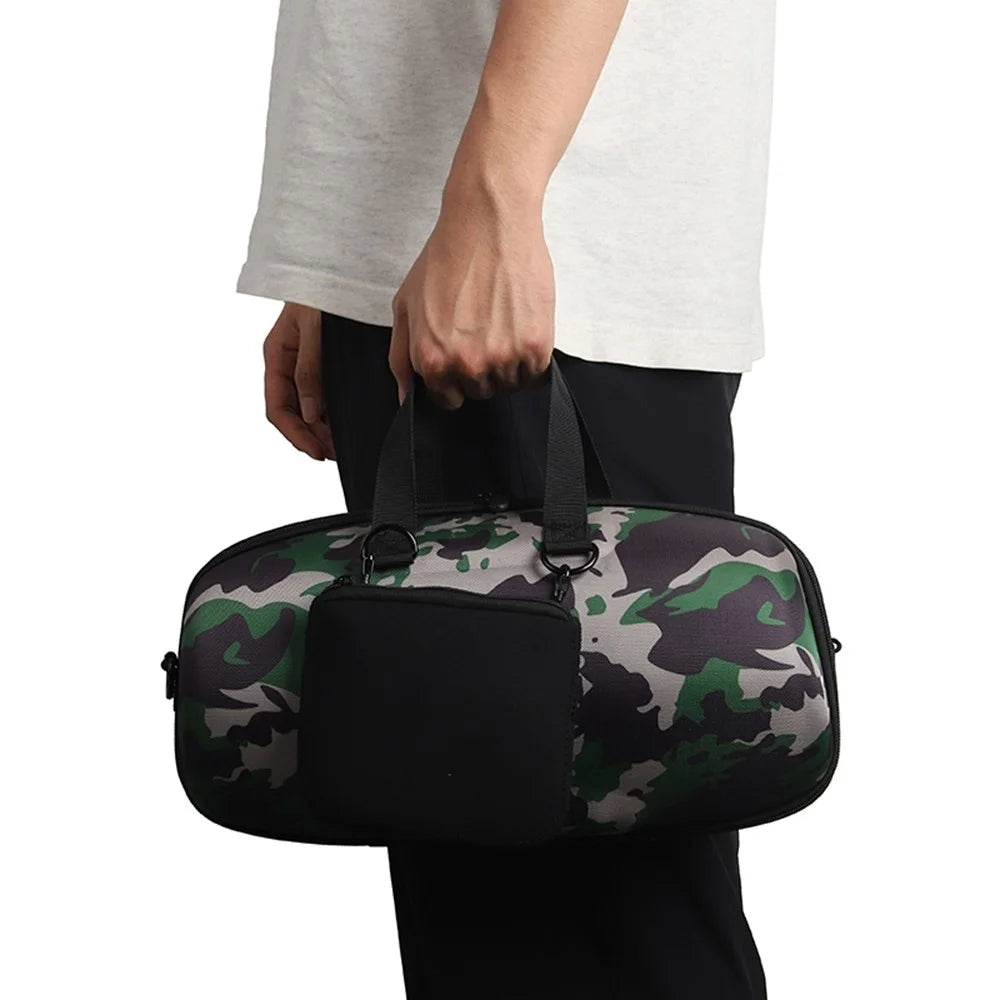 Carrying Case for JBL Xtreme 5 Bluetooth-compatible Speaker Shockproof Hard EVA Protective Storage Bag with Shoulder Strap - Camouflage - 5