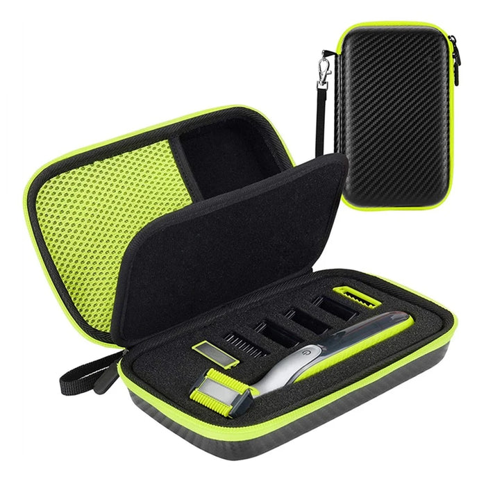 For Philips Norelco Oneblade Hybrid Electric Trimmer and Shaver QP2520 / QP2530 / QP2620 / QP2630 Storage Bag PU+Nylon Shockproof Travel Carrying Case - 1