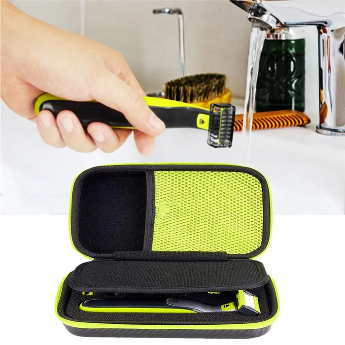 For Philips Norelco Oneblade Hybrid Electric Trimmer and Shaver QP2520 / QP2530 / QP2620 / QP2630 Storage Bag PU+Nylon Shockproof Travel Carrying Case - 3
