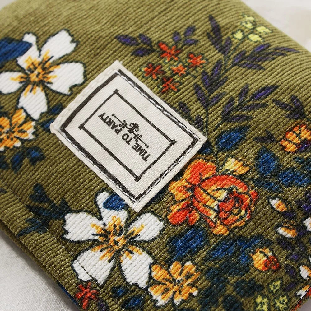 Small Size 11x10x4cm Embossed Floral Makeup Bag Portable Travel Toiletry Organizer Cosmetic Pouch - Green  /  Flower - 6