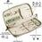 Leather Jewelry Organizer Travel Case Portable Storage Bag for Necklaces Rings Earrings - Green - 2