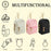 Mini PU Coin Purse Cute Small Backpack Keychain Storage Pouch for Keys Data Cable Lipstick - Beige - 2
