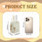 Mini PU Coin Purse Cute Small Backpack Keychain Storage Pouch for Keys Data Cable Lipstick - Beige - 6