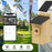 Solar Birdhouse with Camera , 4MP HD 130° PIR Motion Detection Night Vision Monitor for Bird Watching (without TF Card) - Wood Color - 2