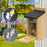 Solar Birdhouse with Camera , 4MP HD 130° PIR Motion Detection Night Vision Monitor for Bird Watching (without TF Card) - Wood Color - 3