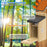 Solar Birdhouse with Camera , 4MP HD 130° PIR Motion Detection Night Vision Monitor for Bird Watching (without TF Card) - Wood Color - 4