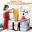 23.5 Gallon Large Capacity Clear Storage Bag Waterproof Clothes Organizer with Zipper for Moving Bedding - 4