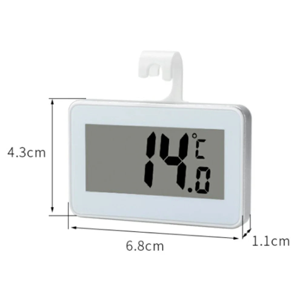 Digital Refrigerator Freezer Thermometer LCD Display Hook Magnet Temperature Tester for Kitchen Home - 4