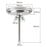 TS-BX64 0-280 Degree Celsius Bimetallic Thermometer 68mm Dial Axial Mount for BBQ Grill Boiler - 6