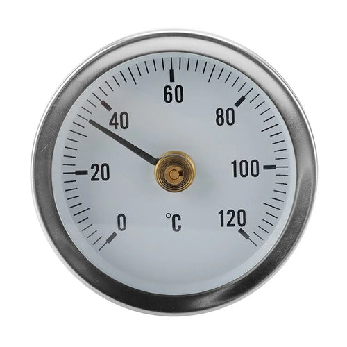 TS-W50A Bimetallic Thermometer 0-120 Degree Celsius Stainless Steel Industrial BBQ Oven Gauge - 1
