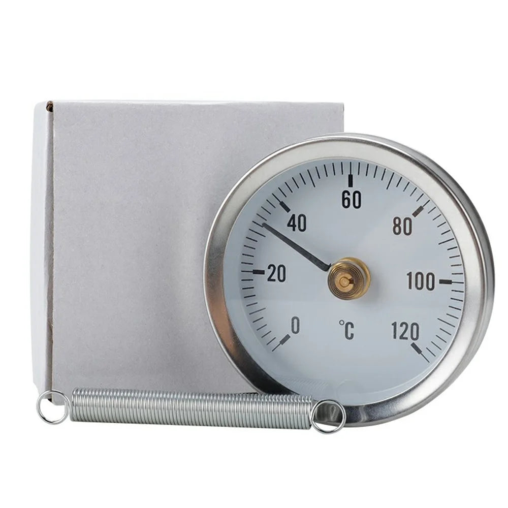 TS-W50A Bimetallic Thermometer 0-120 Degree Celsius Stainless Steel Industrial BBQ Oven Gauge - 7
