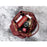 7628 Mini Bucket Bag Cowhide Leather Drawstring Crossbody Handbag with Chain Shoulder Strap for Women - Red - 6