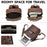 2452 Genuine Cow Leather Backpack Large Capacity 14 inch Laptop Rucksack for Business Travel - Coffee Crazy Horse Texture - 5