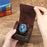 Q8078 Single Watch Travel Case Genuine Cow Leather Watch Storage Box Portable Roll Organizer - Coffee - 5