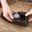Q8078 Single Watch Travel Case Genuine Cow Leather Watch Storage Box Portable Roll Organizer - Coffee - 6
