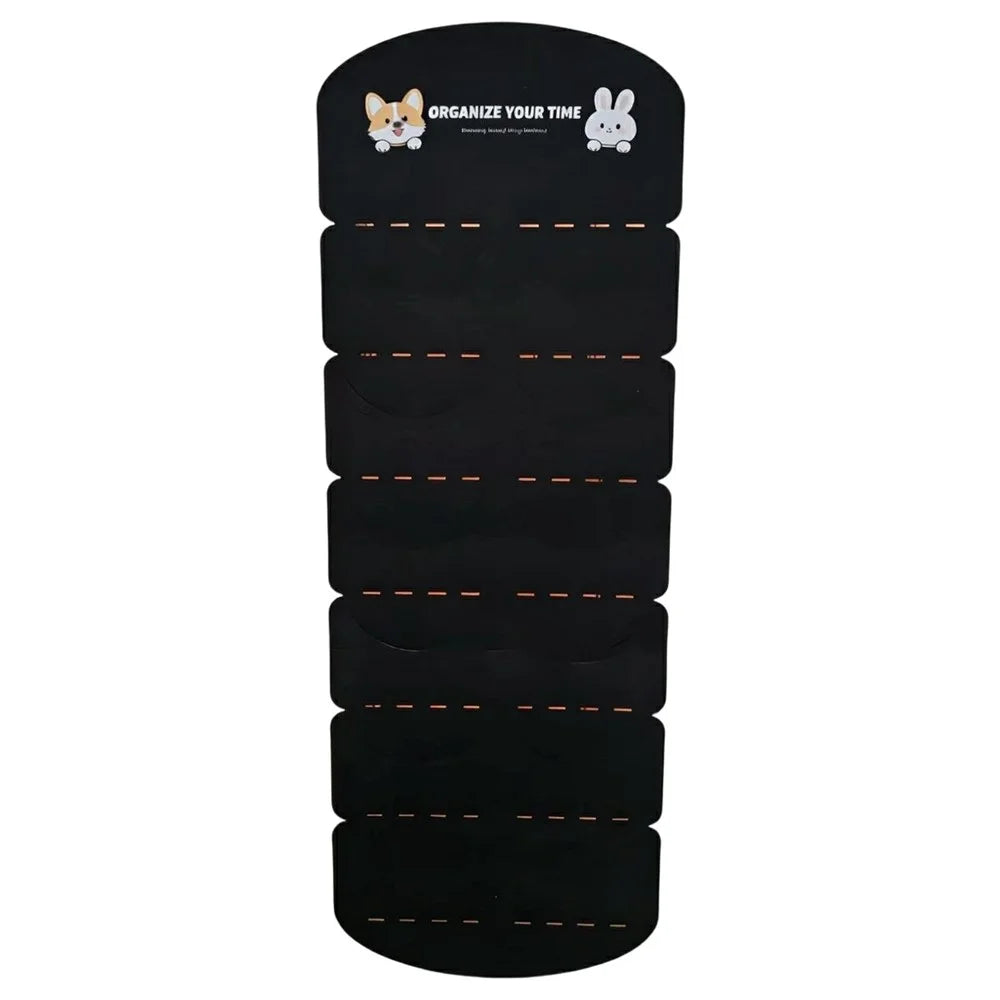 12-Pocket 130x46cm Hat Organizer Storage Hanging Bag Over Door Cap Rack for Baseball Cap - Black - 1