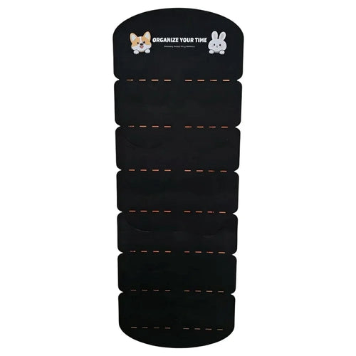 12-Pocket 130x46cm Hat Organizer Storage Hanging Bag Over Door Cap Rack for Baseball Cap - Black - 1
