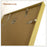 A4 Size 21x29.7cm Metal Picture Frame Aluminum Alloy Acrylic Glass Wall Mounted Photo Frame - Gold - 2