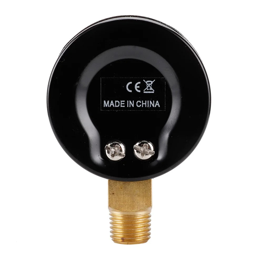 TS-50-14 Pressure Gauge 50mm Dial 0-200 PSI  /  0-14 Bar 1 / 4 NPT Brass Thread for HVAC Refrigeration Water Oil System - 2