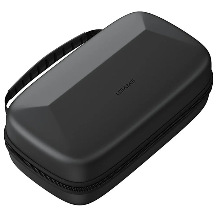 USAMS Jane09 8-inch Digital Storage Bag PU + EVA Waterproof Shockproof Carrying Case - Black - 2