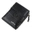 BAELLERRY D3215 Short Wallet PU Leather Card Holder Cash Storage Bag with Dual Zipper Pocket - Black - 1