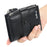 BAELLERRY D3215 Short Wallet PU Leather Card Holder Cash Storage Bag with Dual Zipper Pocket - Black - 3