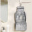 RPET Hanging Toiletry Bag Water-Resistant Travel Cosmetic Organizer with Metal Hook - Black - 5