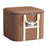 45x33x25cm Non-Woven Fabric Large Capacity Storage Bag with Handles for Clothes Bedding - Brown - 1